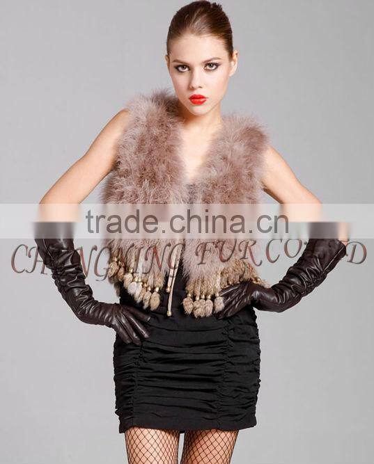 CX-G-B-79A Turkey Feather Casual Dress