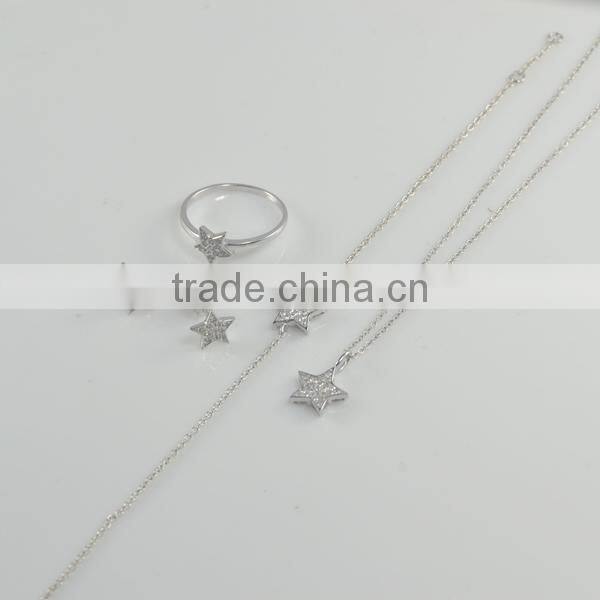 925 sterling silver Bridal Jewelry Set