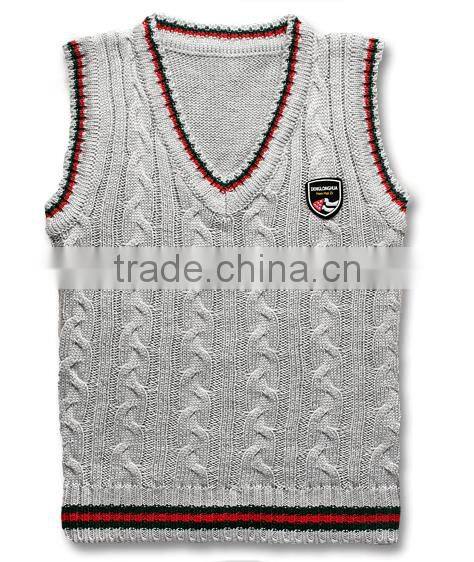 Children sweater knit vest vest waistcoat male child sweater woolen design knitted machine price sleeveless sweater