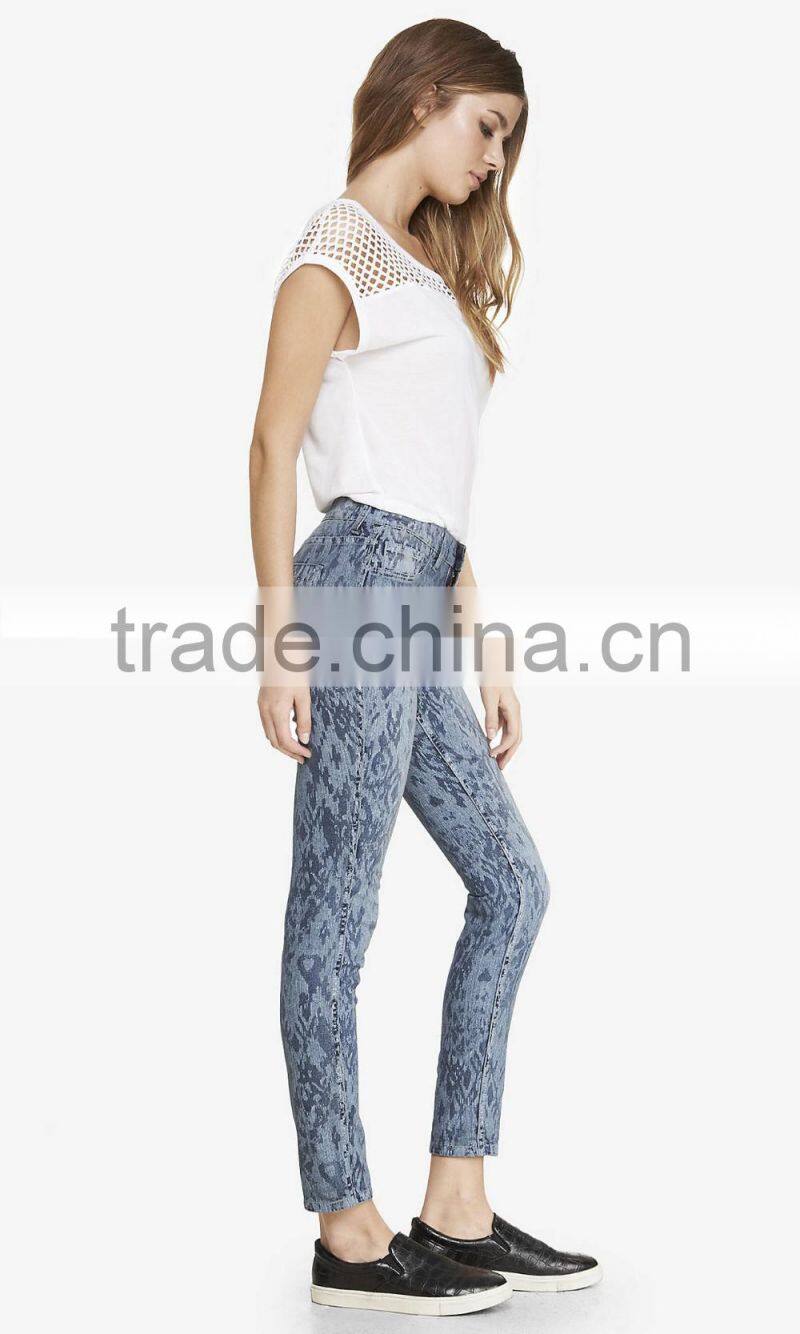 Bulk cotton spandex jeans women wholesale
