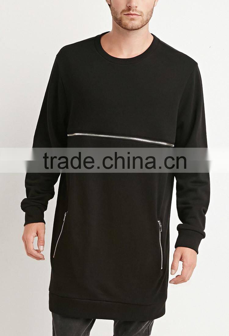 Wholesale make your own crew neck black tall sweatshirts mens sweatshirts