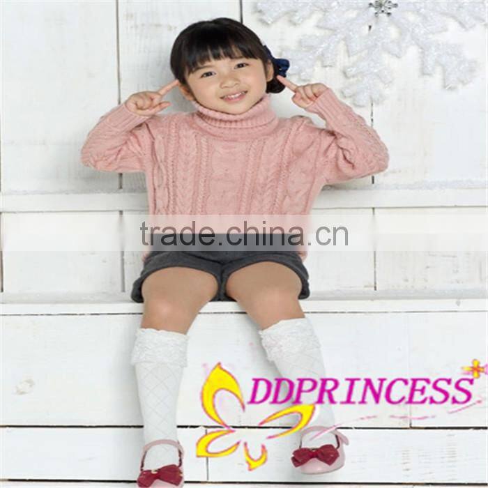2015 factory wholesale of kids sweater girls ,wool sweater girls