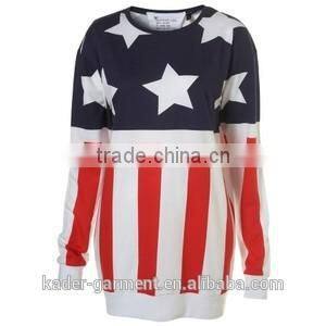 American Flag Hoodies Heavy Sweatshirts Womens Winter Coat