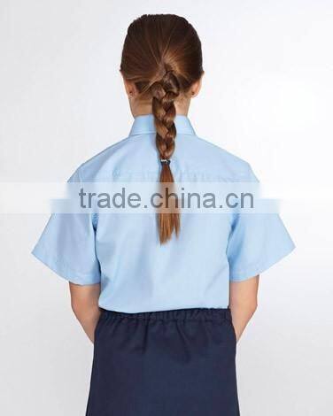 2017 100% cotton School Uniform Polo Shirts Design with picture