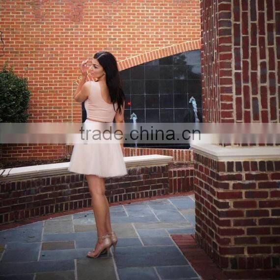 2016 Mommy and Me outfits Wholesale Champagne tulle skirt Mommy and Me matching Dresses Designer