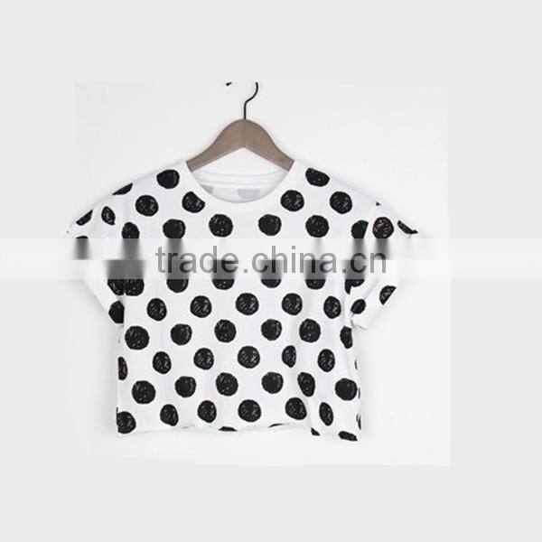 women mini shirt dot design blouse