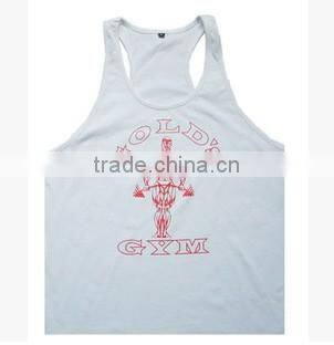 Gym Stringer Tank Top Men Bodybuilding Clothing and Fitness Mens Sleeveless Shirt Sports Vests Cotton Singlets Muscle Tops