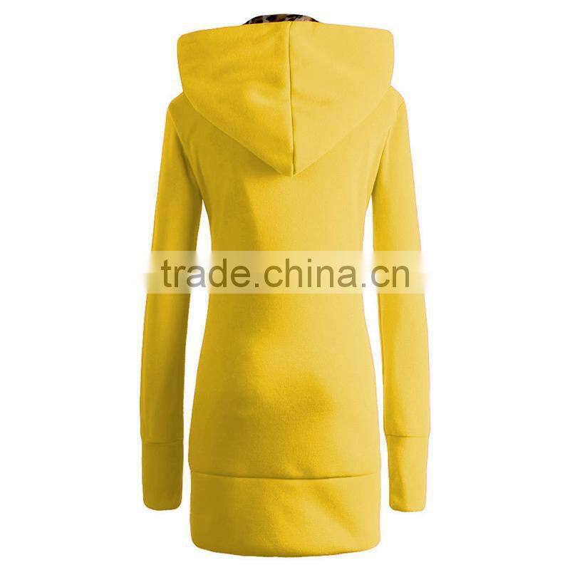 wholesale design casual and fashion ladies long hoodie coat winter dress