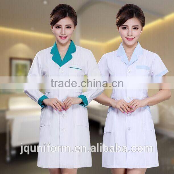 Custom Popular Fashionable Summer Short Sleeve Doctor Medical Coat /Winter Long Seeve Hospital Medical Uniform