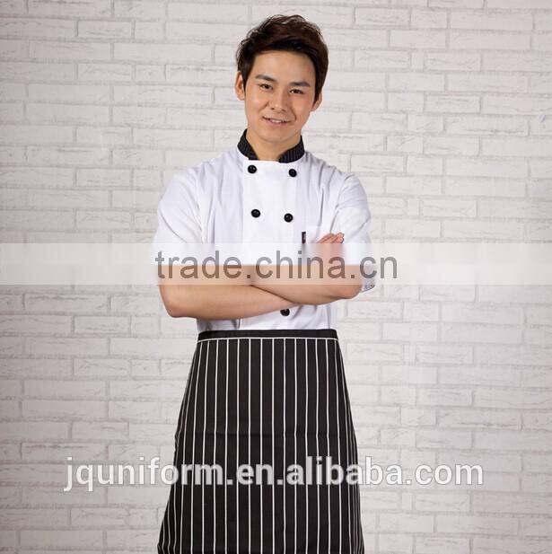 Custom classic white cook restaurant bakery bar kitchen workwear chef coats wholesale