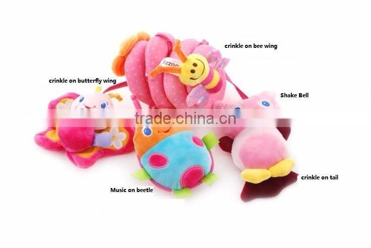 Crib Spiral Toy/Crib Hanging Toys/Plush crib toys set