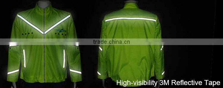 LED glowing warning cheap wholesale sports jackets