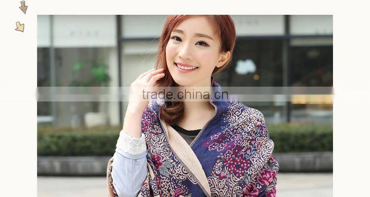 Hot sale women cheap promotional scarves , mix-color shawl scarves from china factory