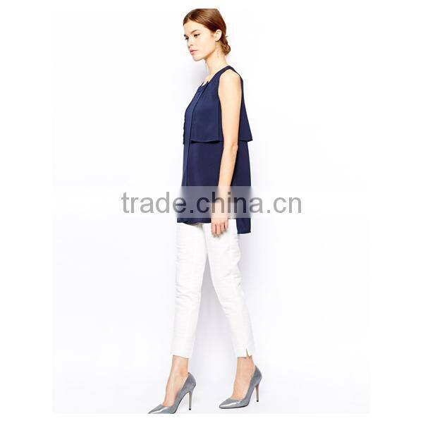 sleeveless ladies long beauty tunic tops