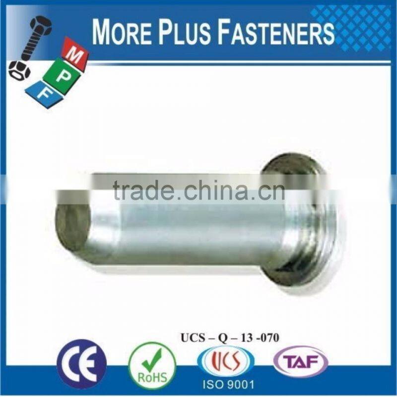 Made in Taiwan Flush Mounted Head Unthreaded Stainless Steel Self Clinching Pin