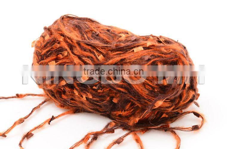 Polyester fancy yarn for diy knitting