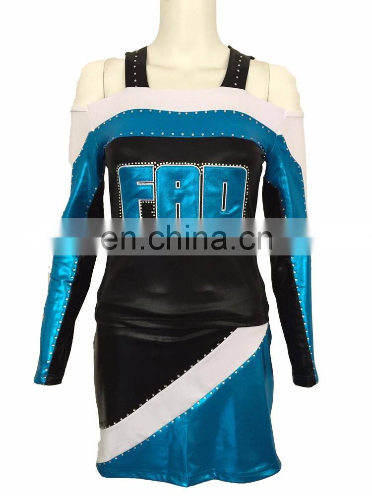 Girls Quick Dry Soft Custom Design Wholesale Cheerleader Uniform