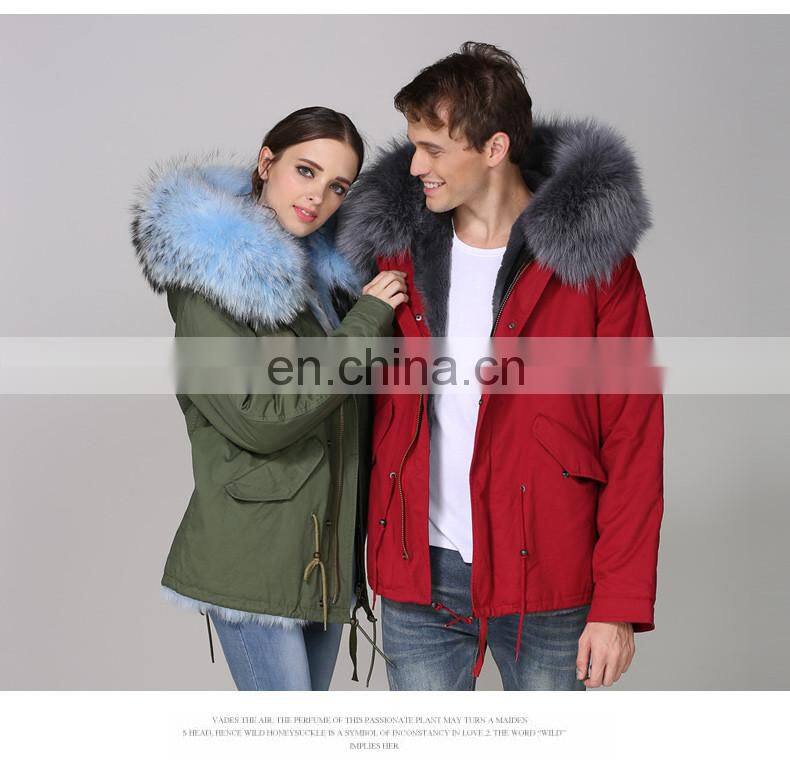 2017 Fur Lover Pakra Fashion Style For Couple Trench Coat De Los Hombres