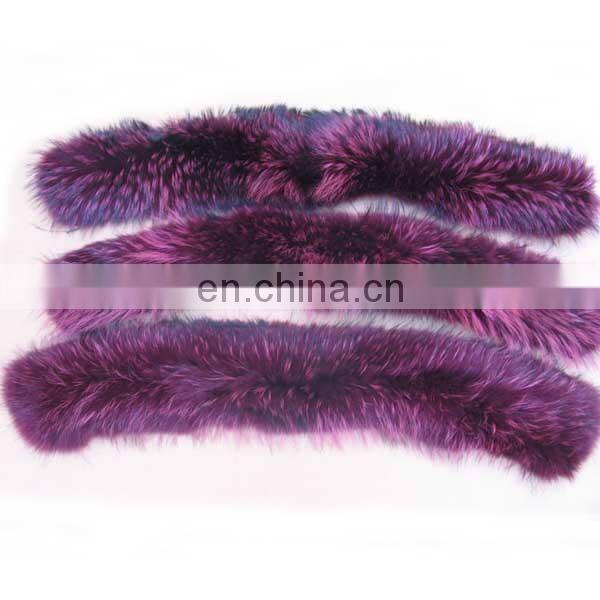 Chinese Raccoon Fur Jacket Fur Collar