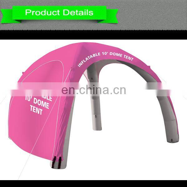Pink Print Inflatable Tent Inflatable Spiderarch dome Tents For Sale