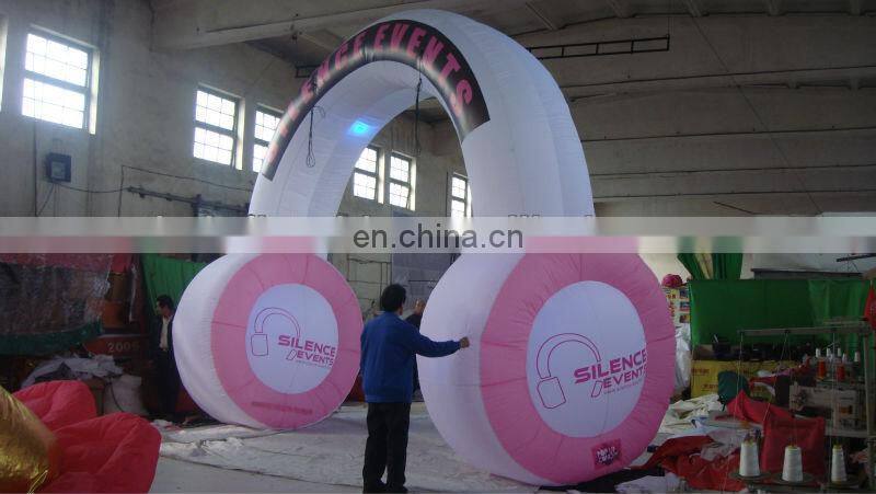 gaint inflatable headphone for party decoration
