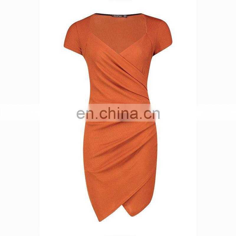 2016 hot selling popular Bird collar black peplum dress fashionable mature women wear