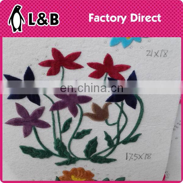 High quality wholesale new design decoration patch hot fix flower motif