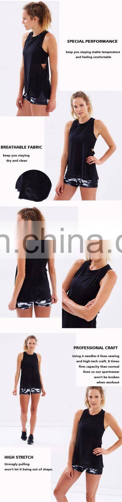 sexy bamboo womens sports 100 polyester plain gym dri fit wholesale racerback fitness tank tops in bulk