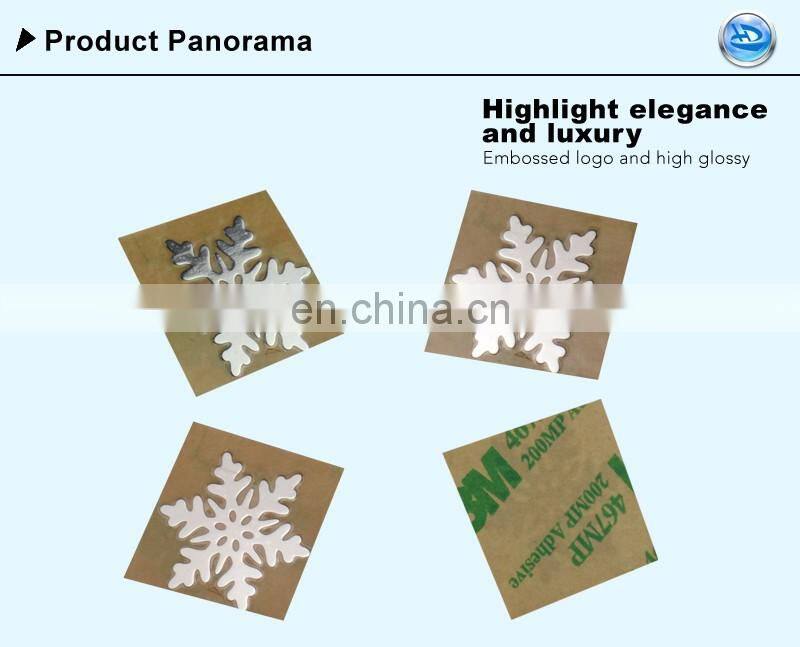 Embossed Customized Metal 3d Raised Sticker