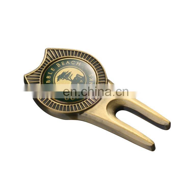 custom blank golf divot repair tool with ball marker