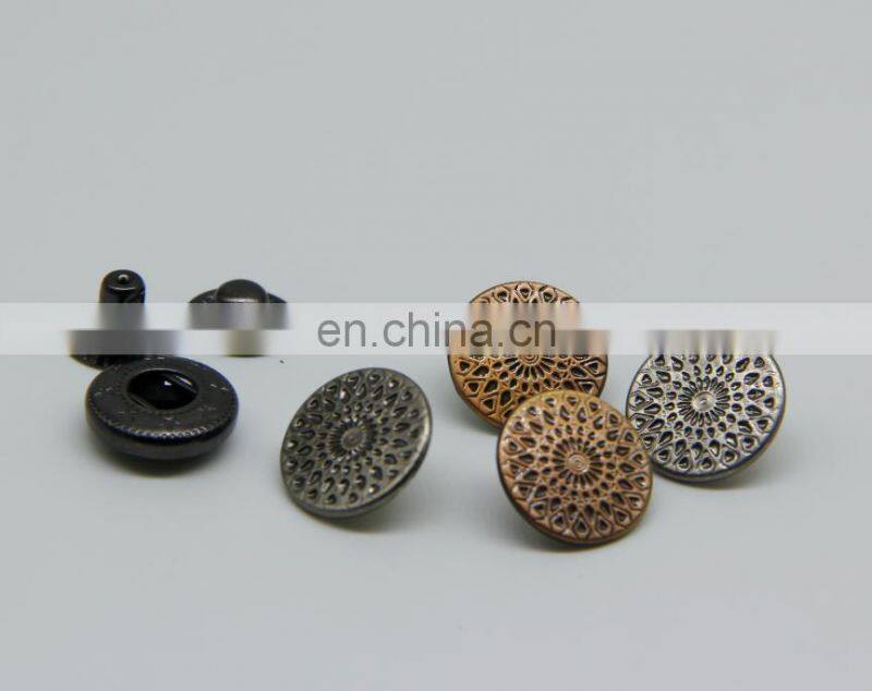 custom anti copper snap button for clothing