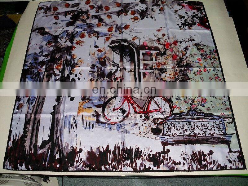 gift order fashion new design printed chinese traditional pure silk scarf