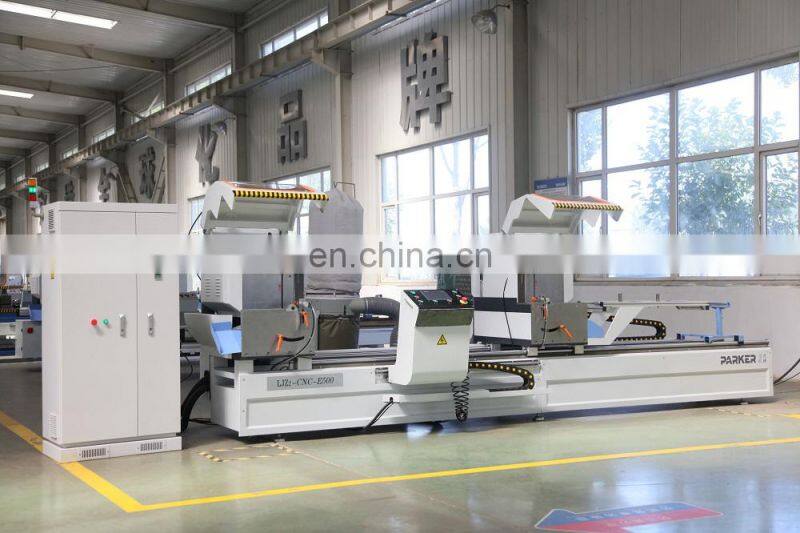 6000mm length aluminum profile CNC double head cutting saw