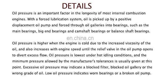 For Detroit Diesel 60 Series 23532797 Oil Pressure Sensor