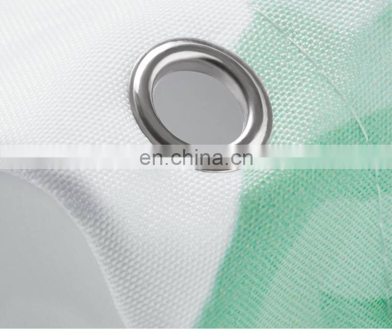 High Quality Polyester Plant Shower Curtain leaf green waterproof shower curtain