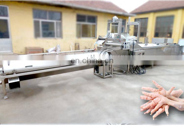 automatic high quality chicken slaughter machine chicken feet process line
