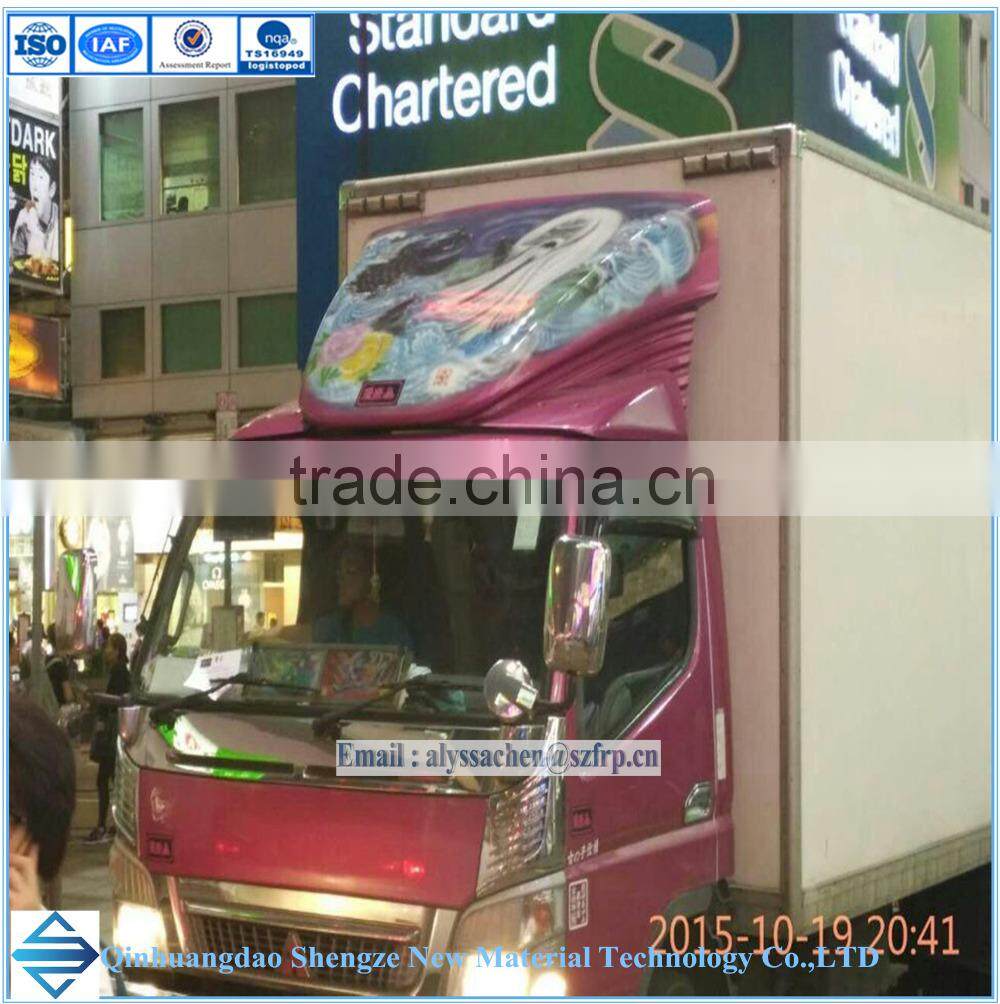 FRP deflector for truck,FRP lorry deflector,fiberglass roof deflector,SMC deflector