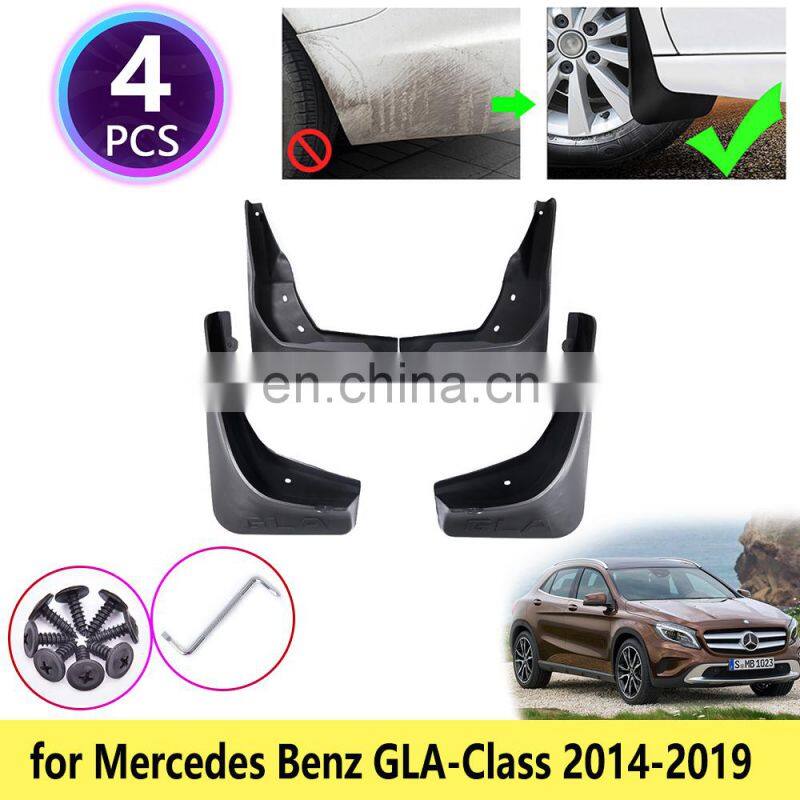 4 PCS for Mercedes Benz GLA Class W156 2014 2015 2016 2017 2018 2019 Mudguards Mudflaps Fender Guards Mud Splash Car Accessories