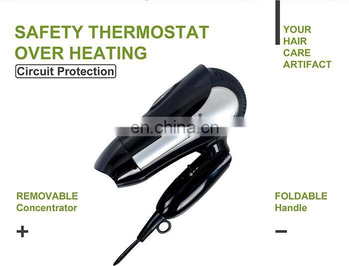 Honeyson hotel room 1600 watt healthy hair dryer with safety switch
