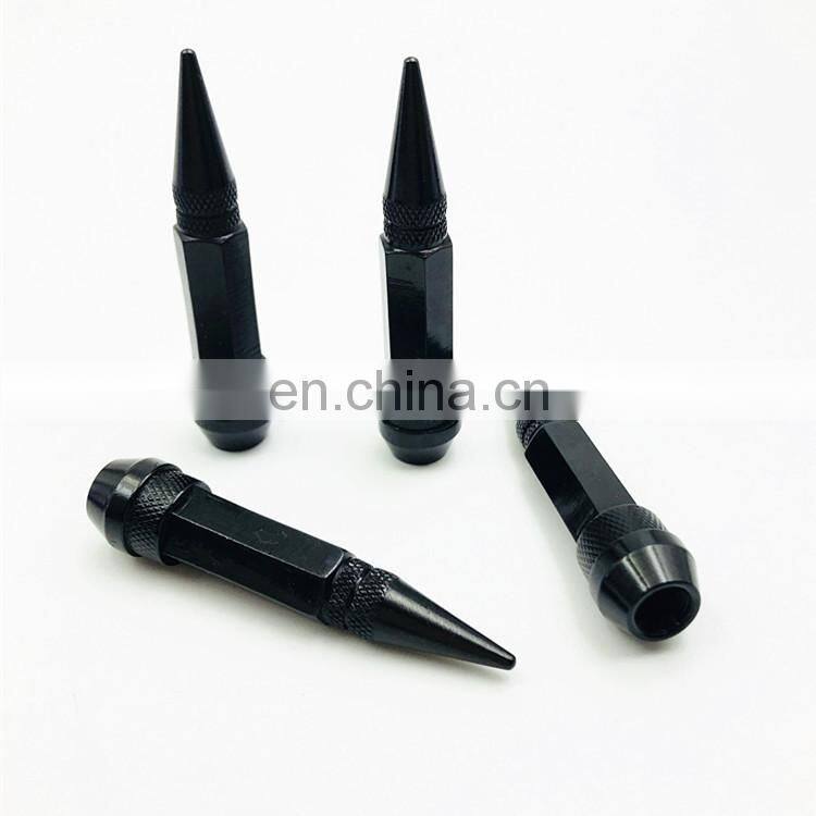 Car Tire Personality Refitting Valve Cap Pointed Bullet Valve Cap Motorcycle Bicycle Valve Cap 45mm 4 PCS