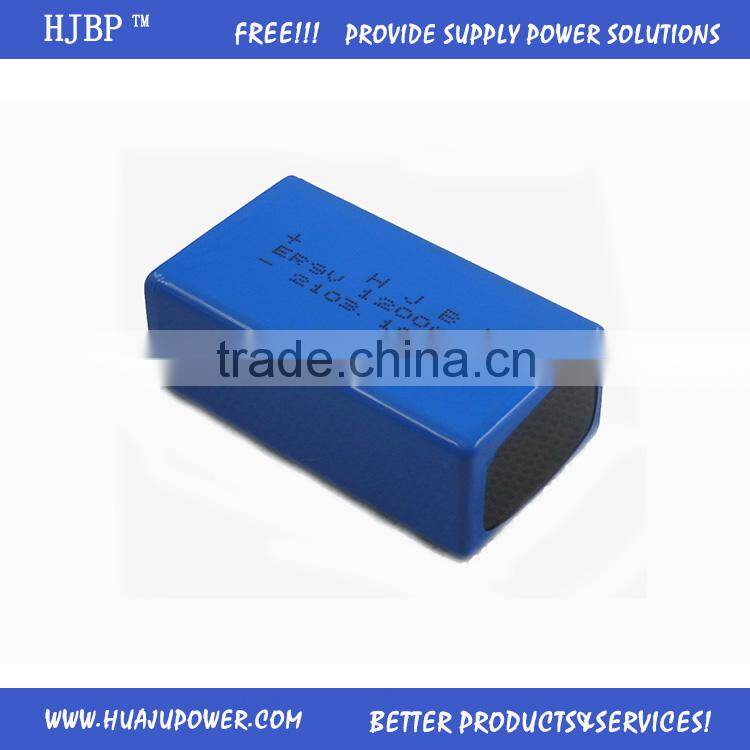 2016 hot sale ER9V 3.6V LiSOCl2 non-rechargeable Lithium primary battery