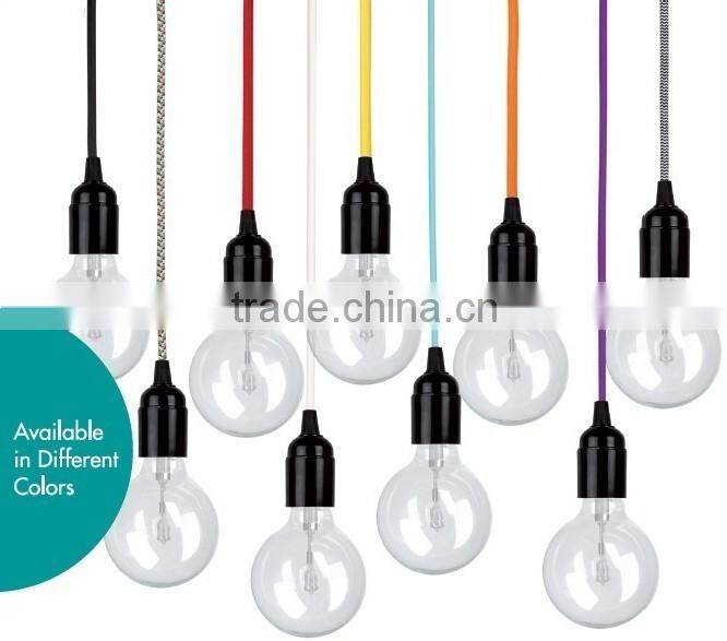 2 rings e27 plastic lamp holder fitting
