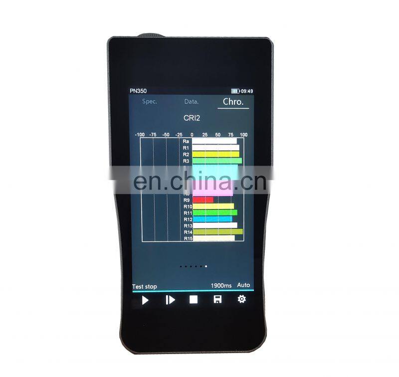PN350C wavelength range 380-780nm with pc software Handheld Spectral Illumination Tester and Meter Portable CCT CRI Digital lux
