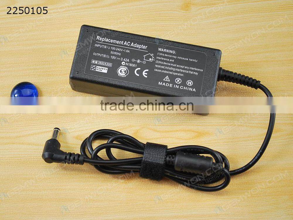 High Copy Laptop AC Power adapter for DELL 19V 3.42A 5.5*2.5mm 65W
