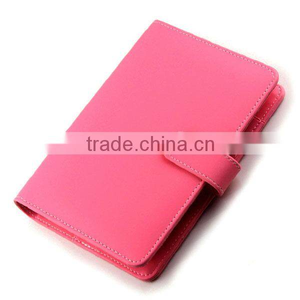 eco-friendly high qulaity mini notebook leather buckle pad colorful note pad