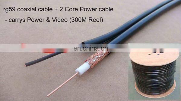 customized RG6 cable RG59 coaxial Cables Black/white Color