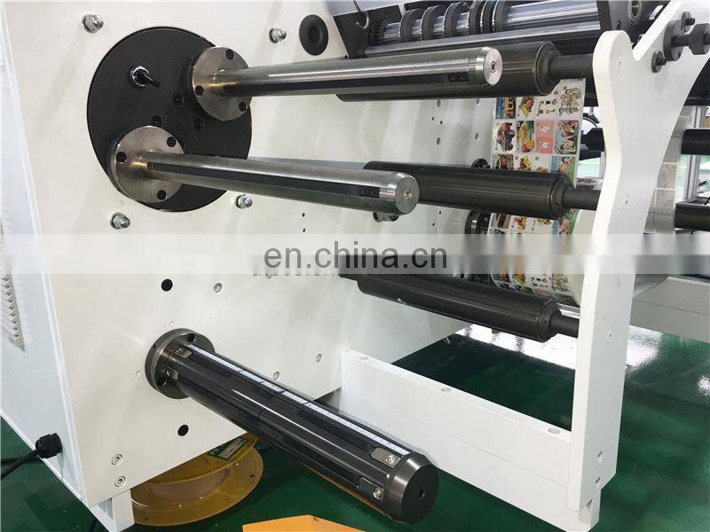 UTS370S High Speed Self Adhesive Label Sticker Cutter Rewinding Machine Price with Turret