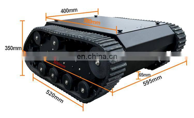 rubber track kit remote controlled vehicle platform delivery robot outdoor