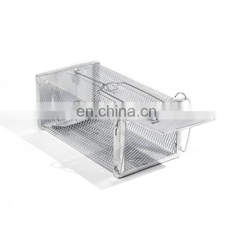 Custom Design Galvanized Iron Humane Live Catching Rat Trap Cage Wire Double Mice Trap