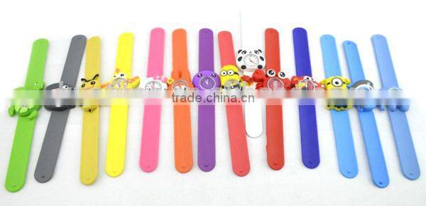 cute starfish slap watch glass face quartz movt silicone strap long strap wrist watch